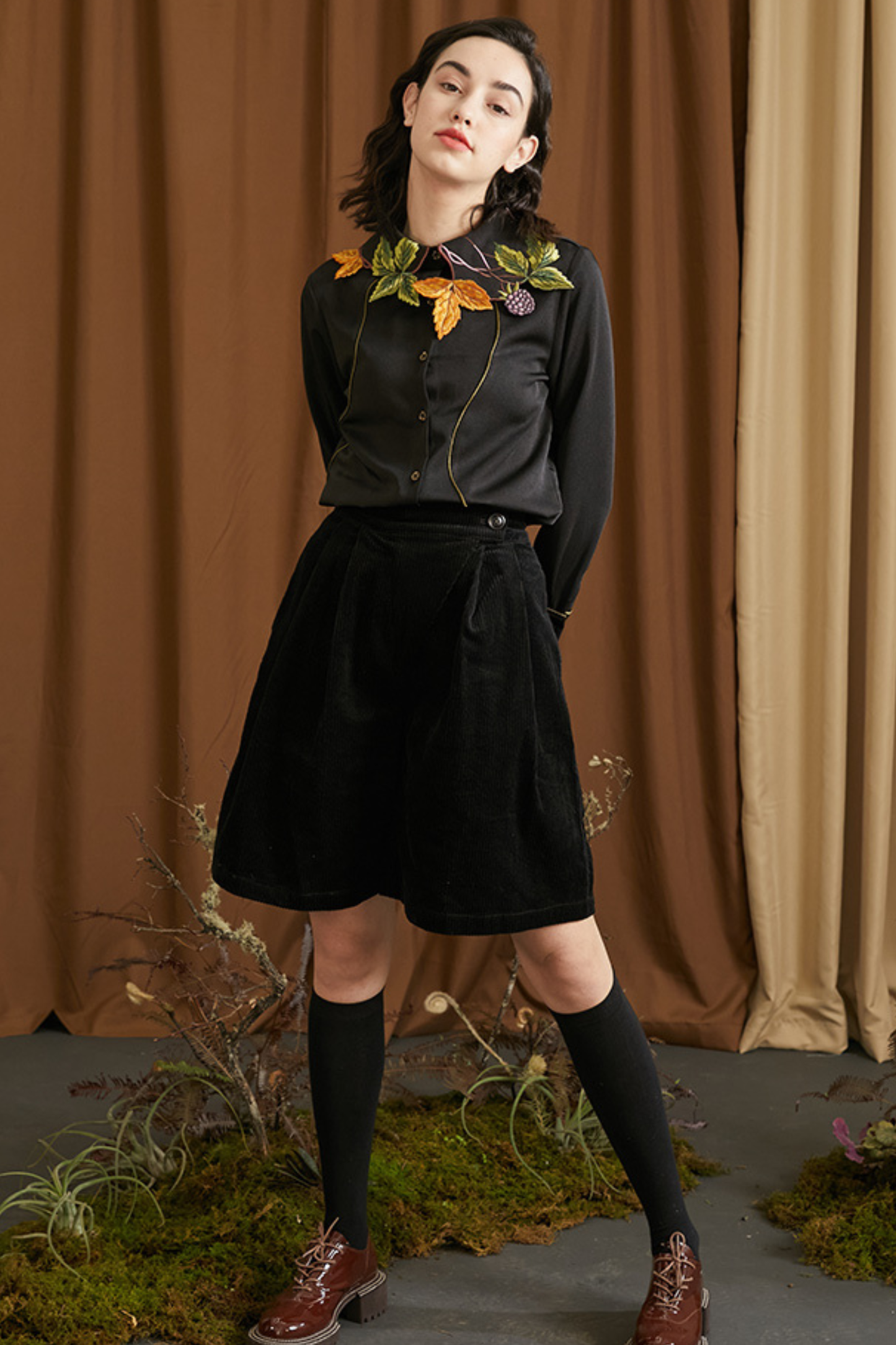 リーフベリーカラーシャツ