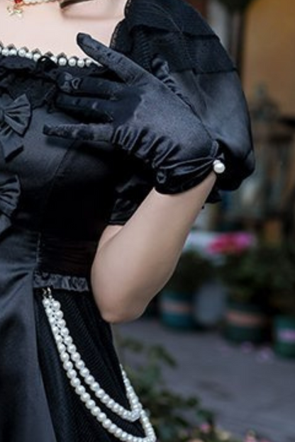 Mystery Chic Girly Ribbon Dress + Accessories