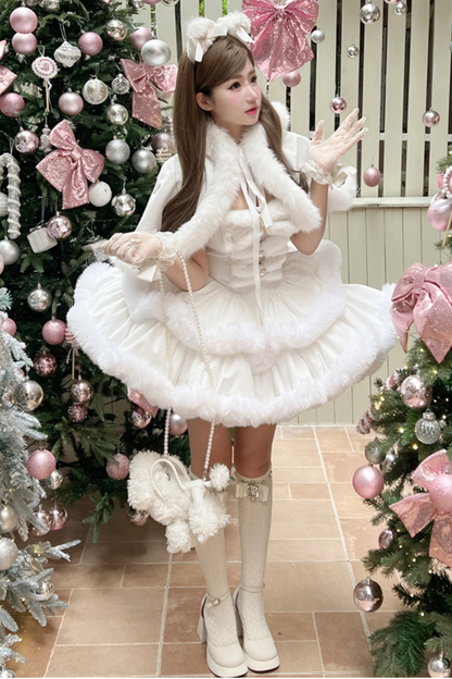 アンゴラファープリンセスドレス+ラビットマント+シアーテール