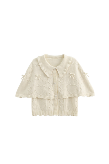 ガーリールーズラペルセーター