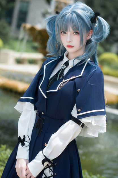 Western Fantasy Cloak Vest + Cape + Skirt + Shirt