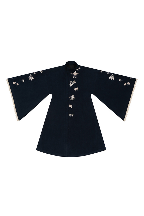 マジックマッシュルームエプロン＋スリーブロングドレスコート＋スカート