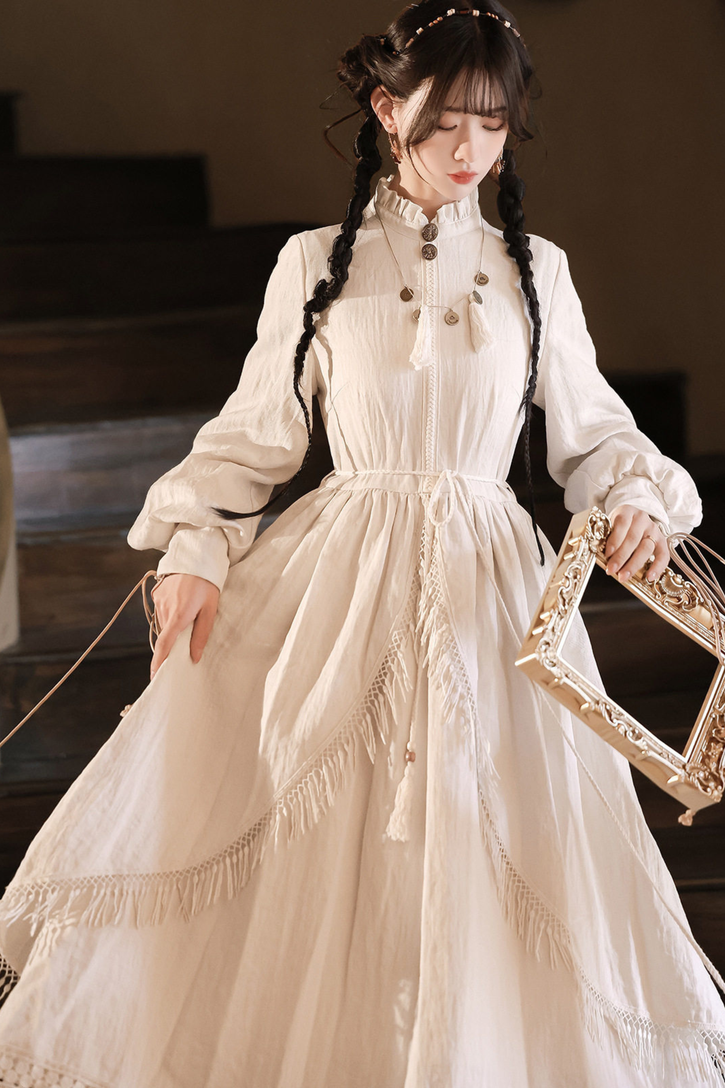 Dream Weaver Dress + Outerwear + Necklace