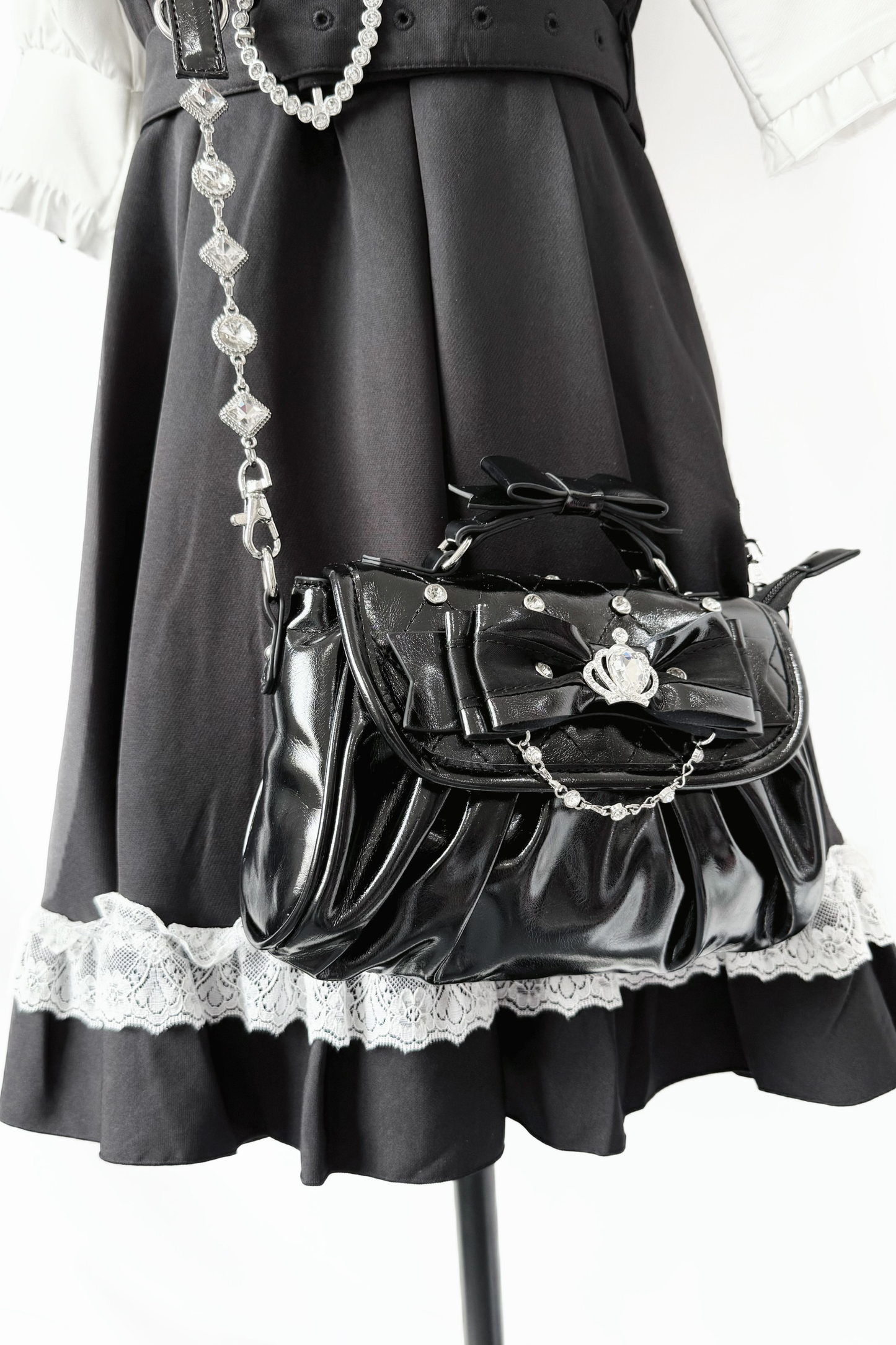 バッグラインストーンエレガントショルダーバッグ