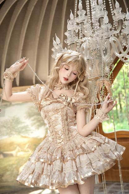 [Pre-order Deadline: April 3] Dream Lolita Hairband + Clip + Necklace + Choker + Sleeves + Corsage