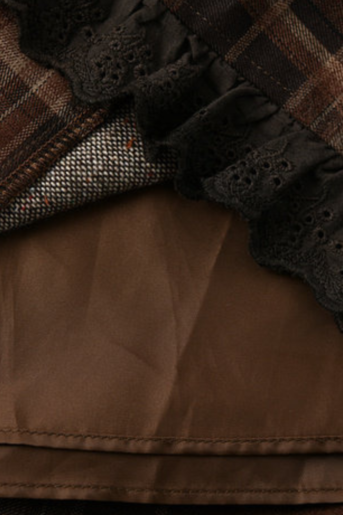 レトロチェックドレス+レトロドールトップス