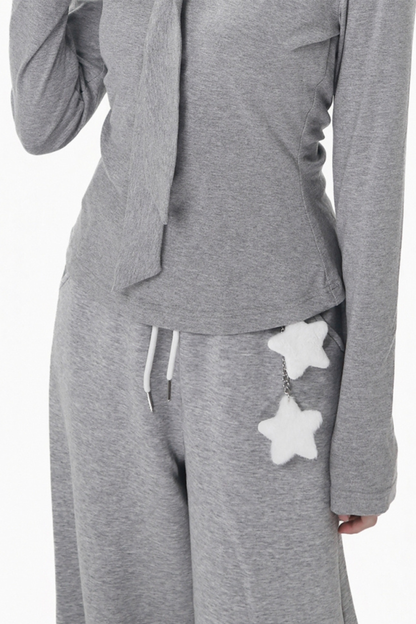 ワイドレッグスターペンダントパンツ