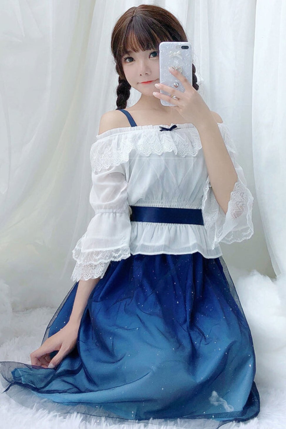 Fairy Lolita Starry Sky Dress Setup