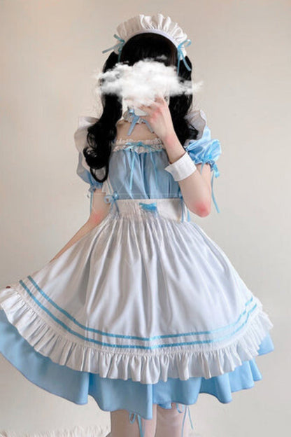 Powder Blue Alice Made Dress Set