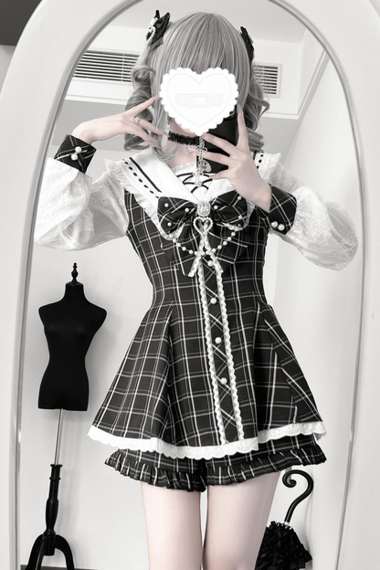 Jen Sweetheart Peplum Top + Shorts