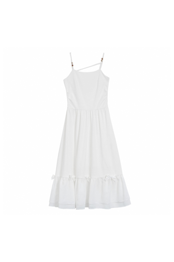 Whitey girly halter dress + off-the-shoulder cropped top