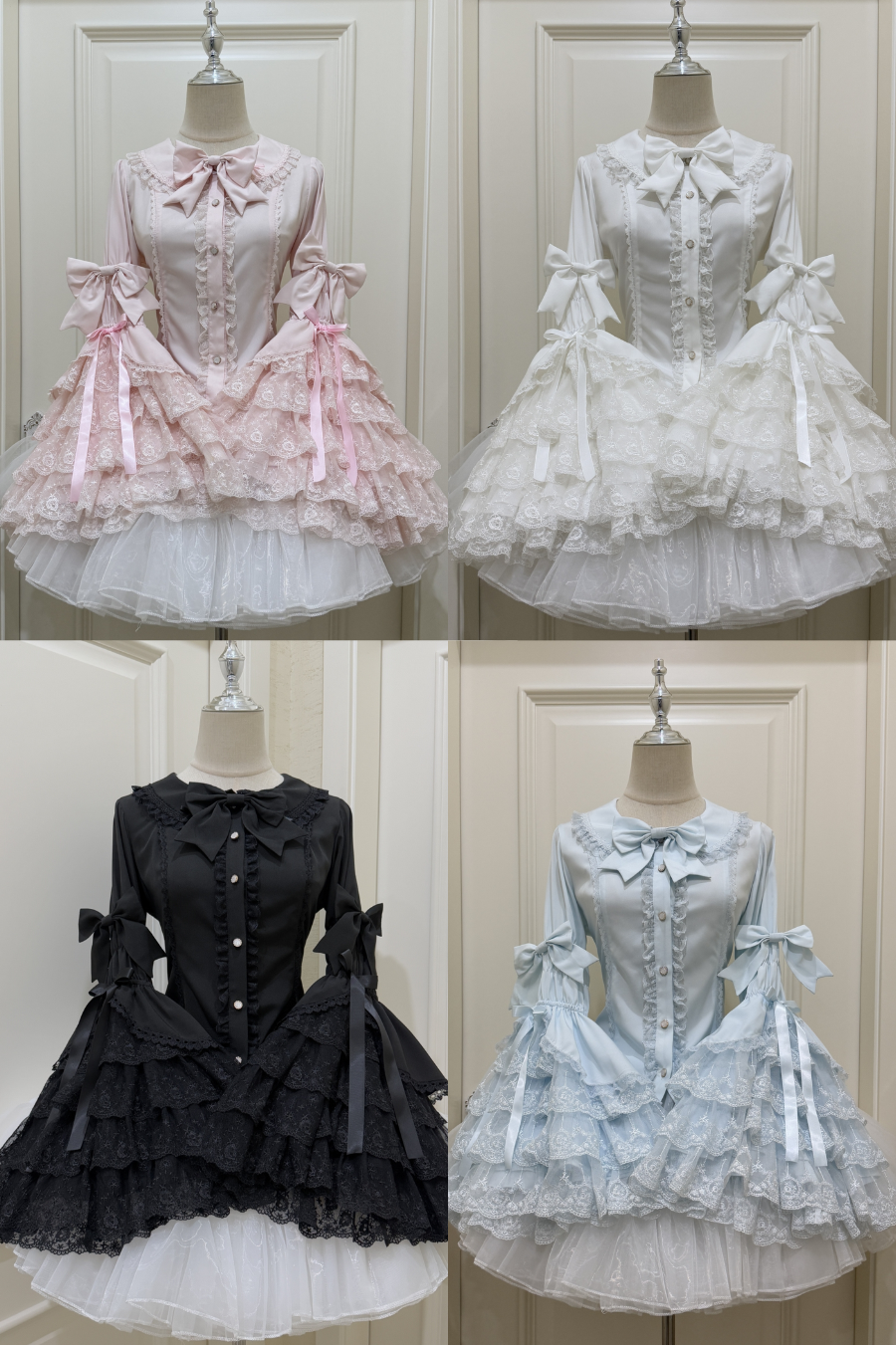 Princess Ribbon Ruffle Sleeve Shirt