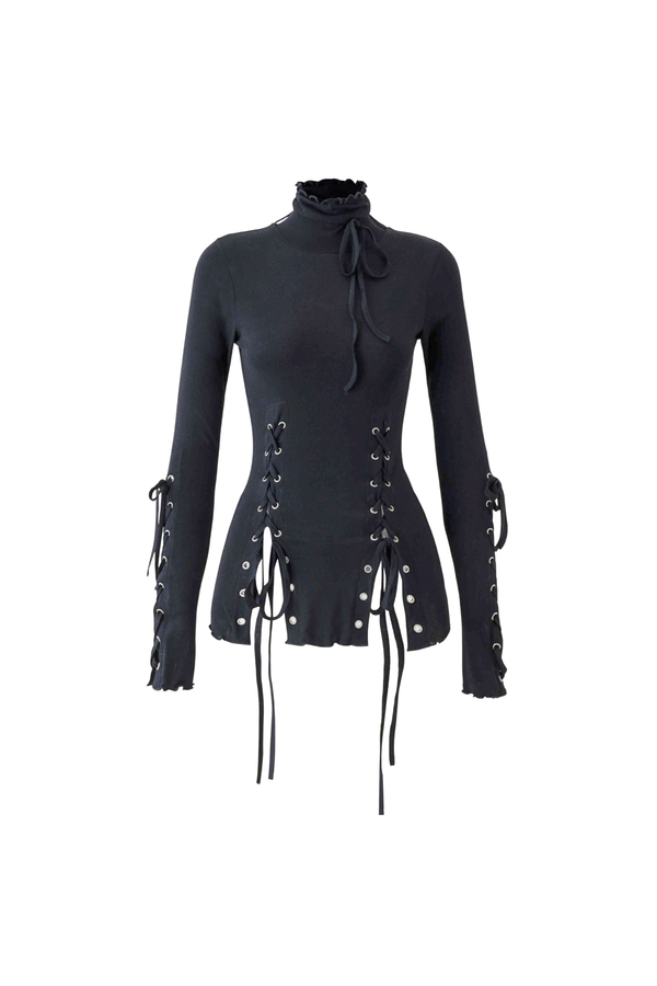 Perforated strap slit top