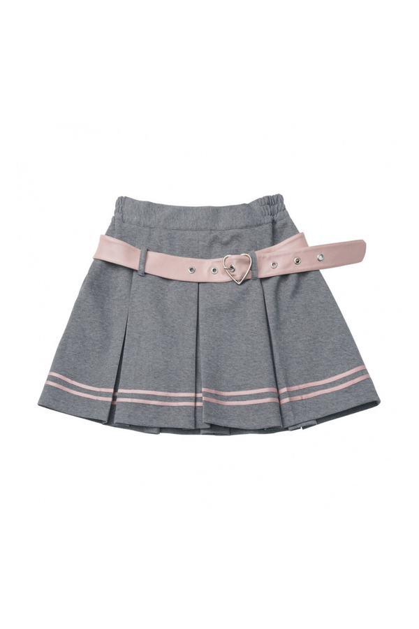 セーラーカラージャケット+プリーツスカート+ロングパンツ