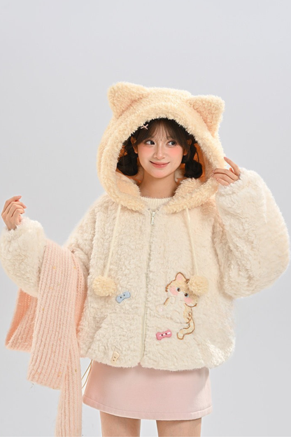 キャットフードファーコート