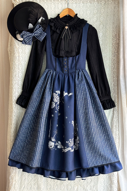 魔法学園レトロエレガントロリータジャンパースカート