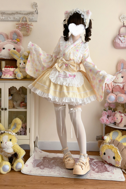 [Reservation Product] Strawberry Retro Cafe Japanese Style Lolita Dress