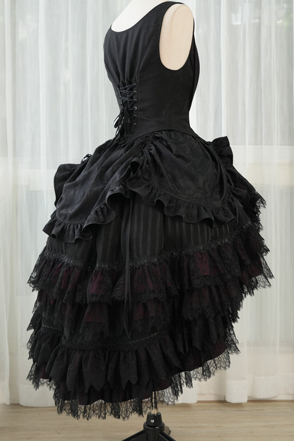 [3월 16일 예약마감] 빅토리아 릴리스 고딕 로리타 셔츠 + 조끼 + 스커트