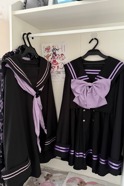 セーラー サブカルチャーワンピース+ビックリボン