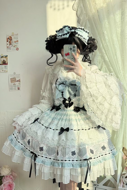 Mint Sweet Suspender Dress + Catsuit + Big Ribbon