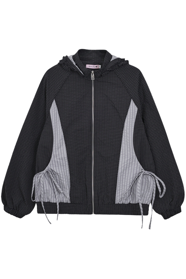 Animal Doll Print Top + Pleated Skirt + Wide Pants + Jacket