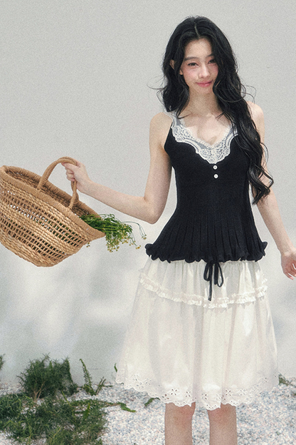 フレンチレースジャケット+キャミソール