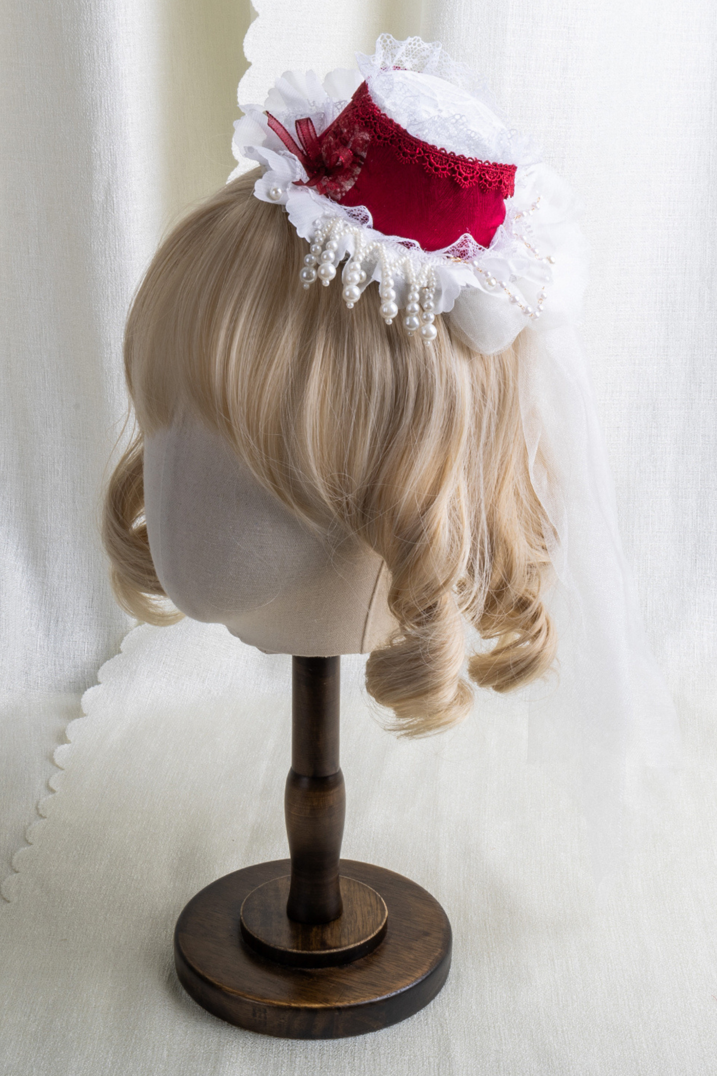 レースハットロリータクリップ