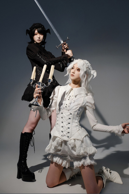 [Deadline for reservations: November 19] Camilla Spider Web Bat Gothic Dark Series Dress Full Set + Setup Full Set