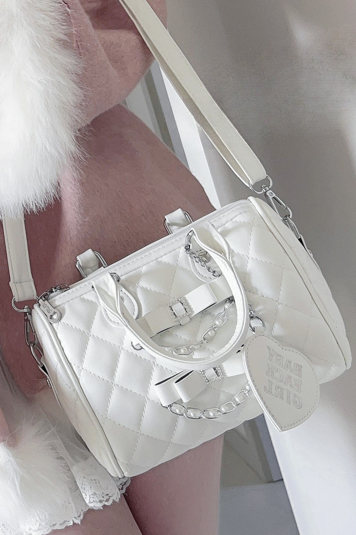 キルティングリボンミニバッグ