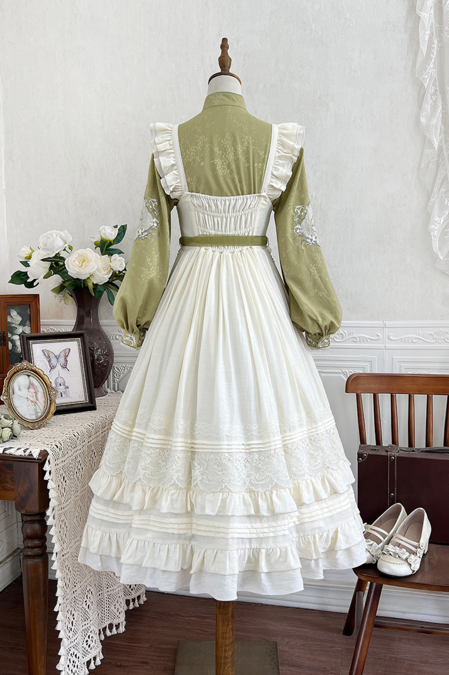 【予約商品】レトロチャイナエレガントロリータドレス+トップス