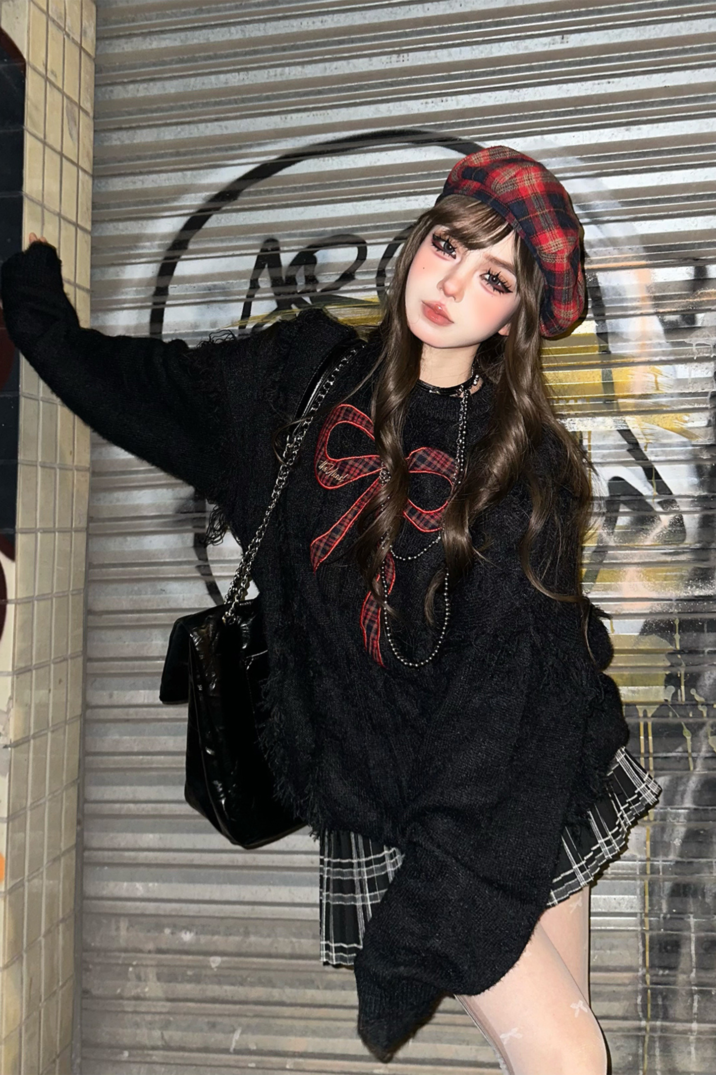 レッドリボンスイートセーター