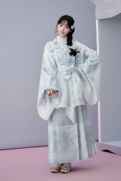 워터 미스트 퓨어 차이나 재킷 + 스커트 + 커버 스커트