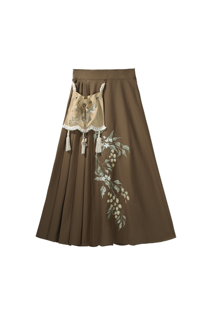 Forever Island Yellow Fruit Shirt + Skirt + Outerwear