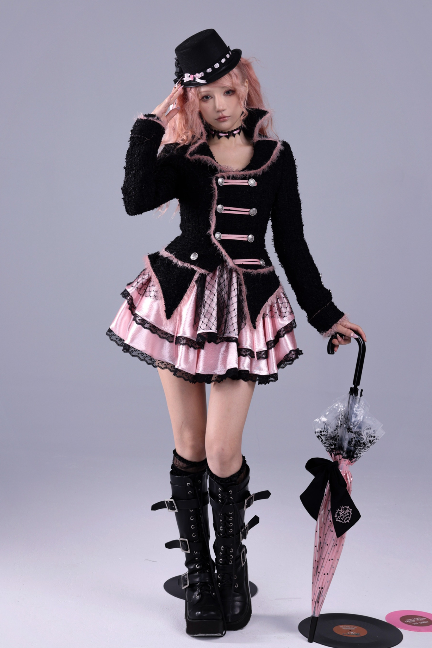 ブラックウールンファンタジージャケット