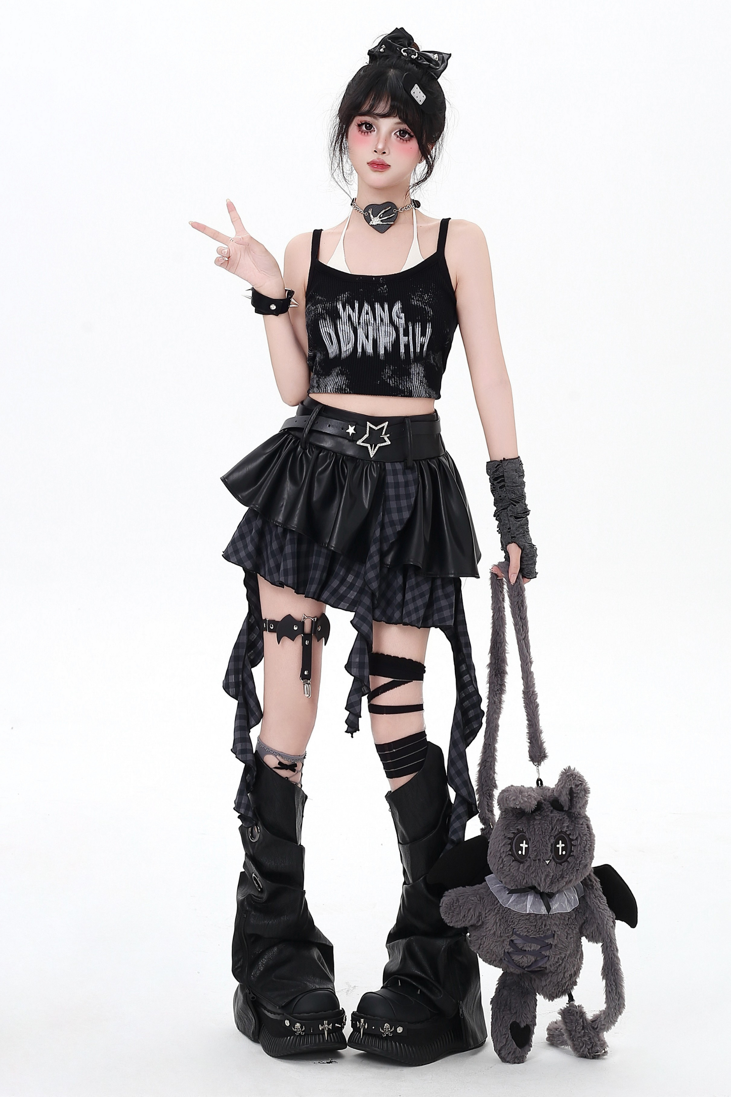 アシメティアード地雷スカート