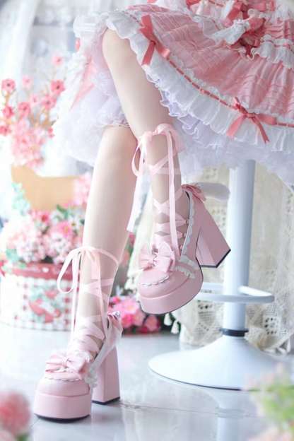 Cat tail lace Applibon shoes