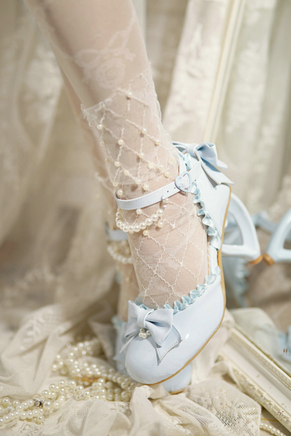 ハートラブロリータパールピーチヒール