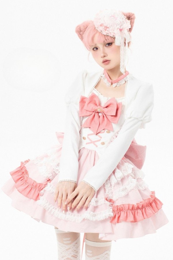 [Reservations] Berry Heart Frilled Ribbon Lolita Set