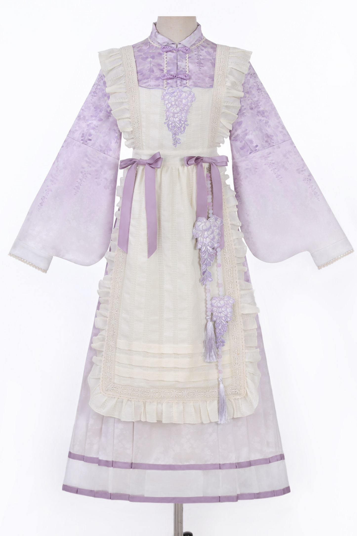 Chinese Ethnic Elegant Sweet Dress + Apron