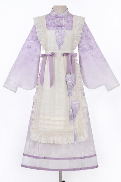 Chinese Ethnic Elegant Sweet Dress + Apron