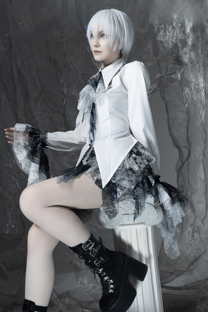 [Deadline for reservations: December 10] Bloodstained Asymmetrical Tulle Skirt Pants + Leg Rings