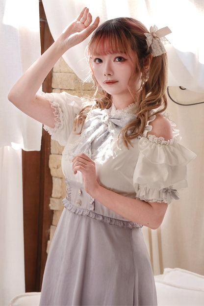 Mine Cute Bicolor Ribbon Dress