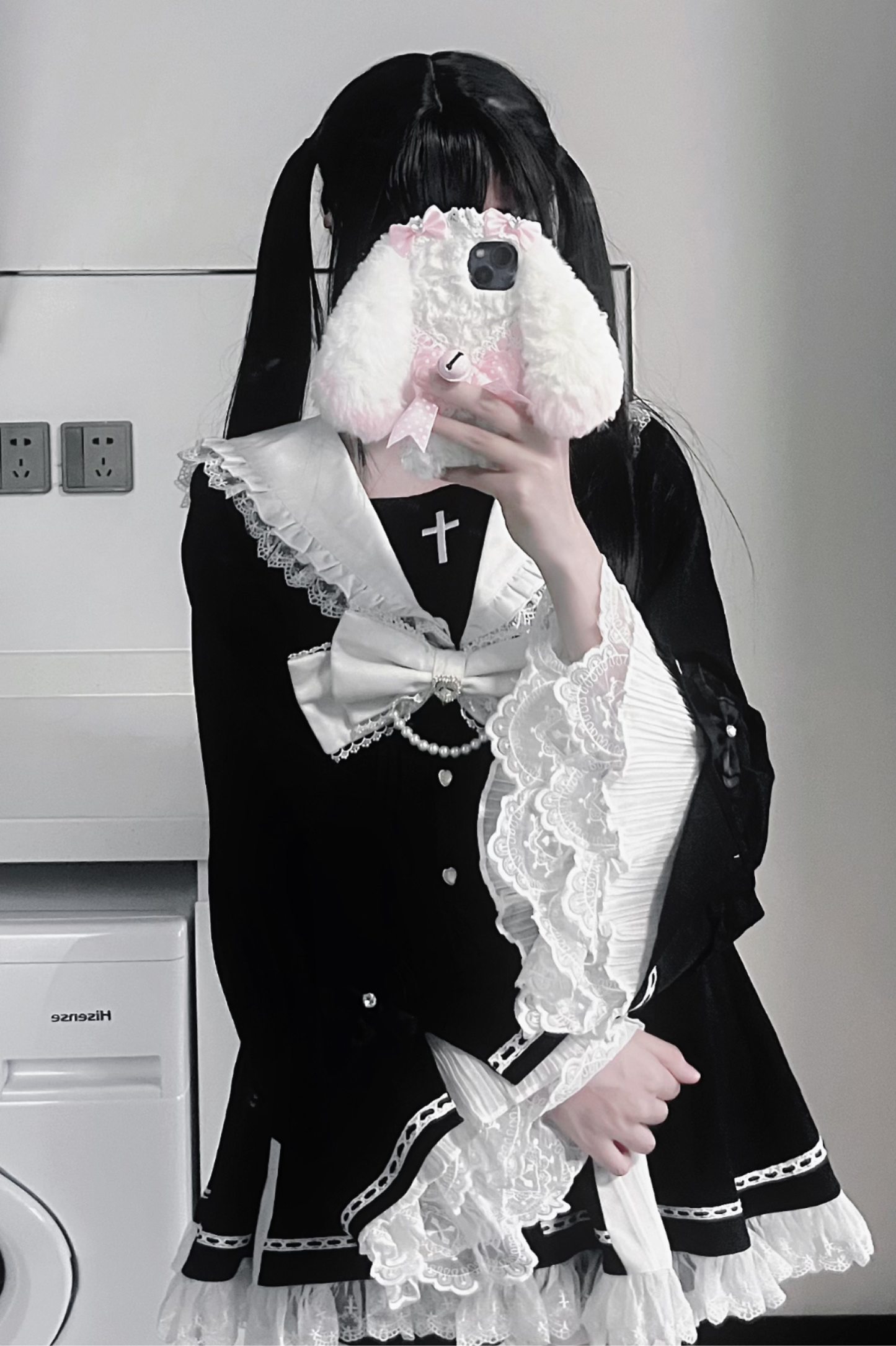 レース地雷トップス+パンツ