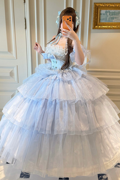 [Vorbestellung bis 30. März]Moose-Liebeslied-Hochzeitskleid + Ärmel