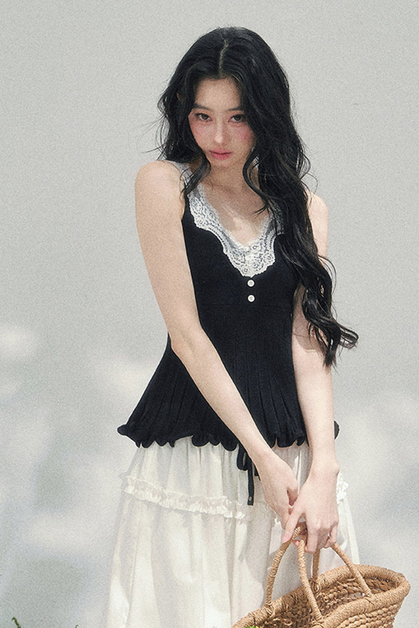 フレンチレースジャケット+キャミソール