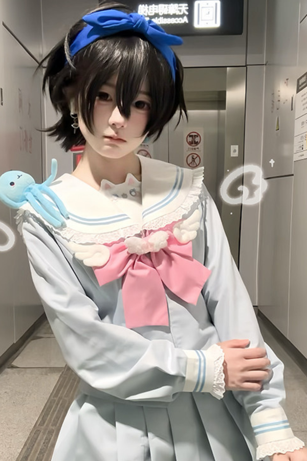 Sweet Sailor Top + Skirt + Tie