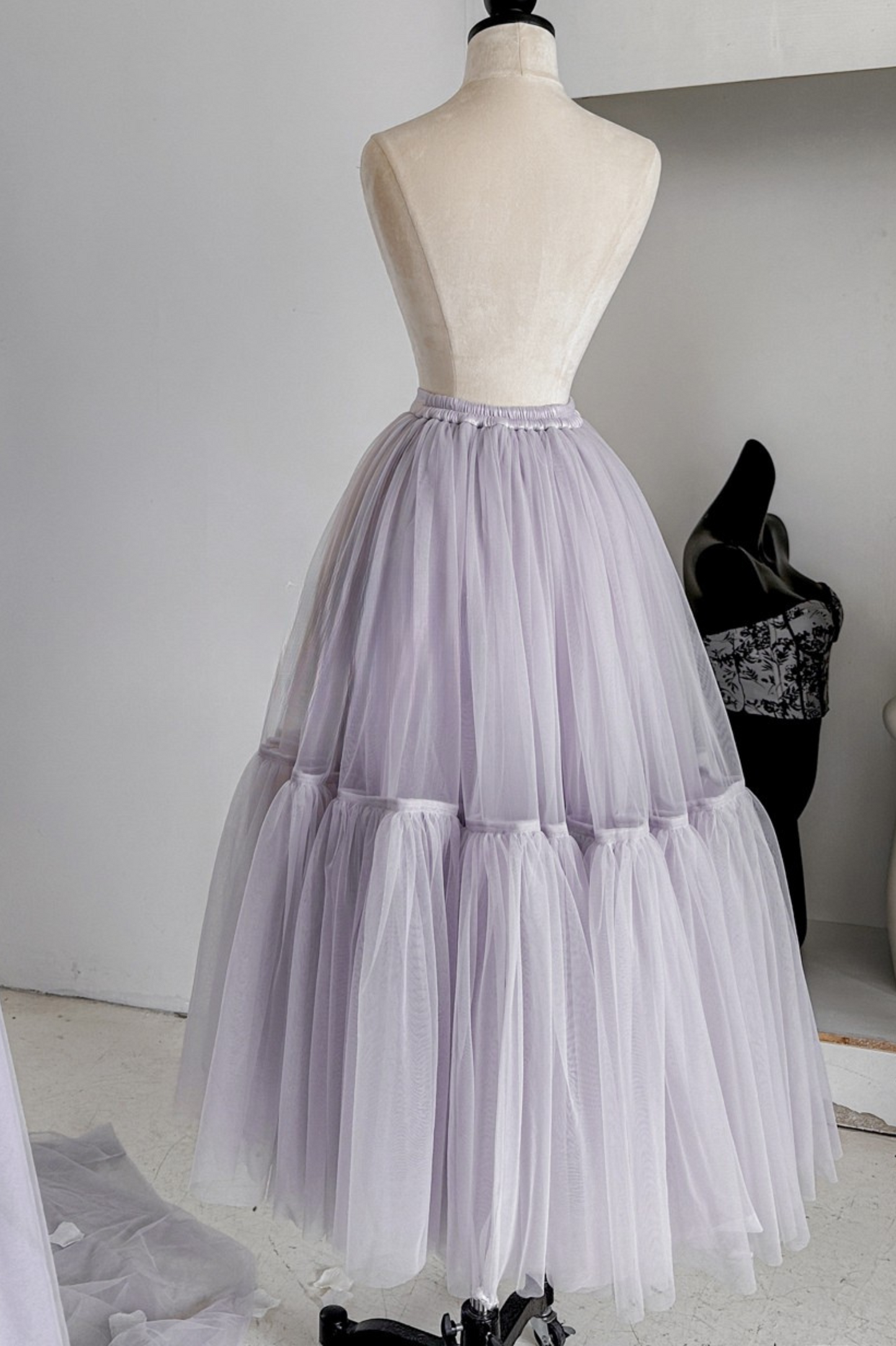 ビクトリアフラワーチューブトップス＋ショートスカート＋ロングスカート＋ガーゼスカート＋アームリング＋チョーカー