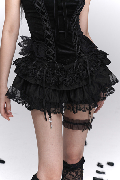 ゴーストガールゴシックパフィースカート＋キャミソール＋ショートアウター