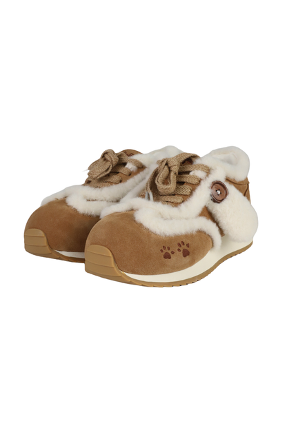 Sheep Puff Plush Running Shoes
