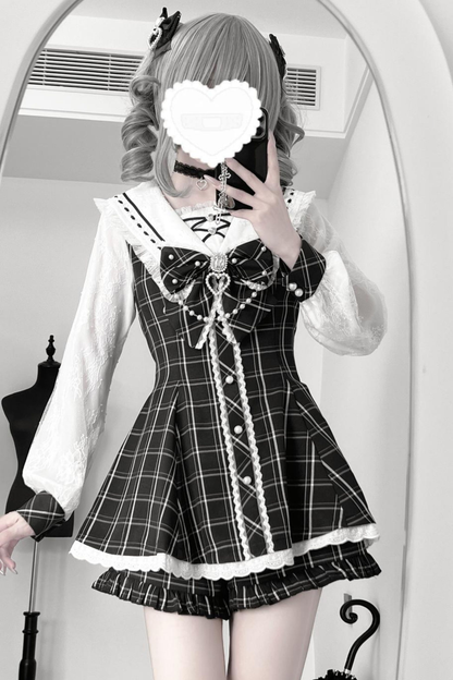 Jen Sweetheart Peplum Top + Shorts